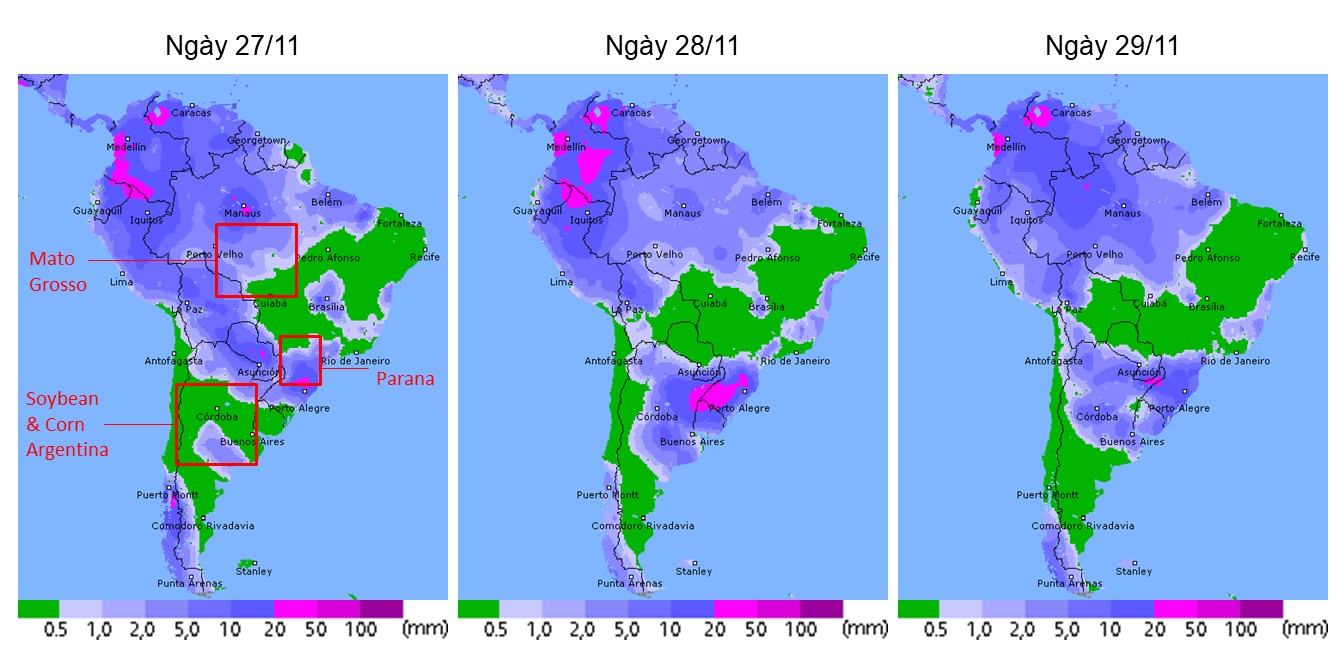 [Thời tiết] Miền nam Brazil tiếp tục có mưa trong những ngày tới với lượng vừa