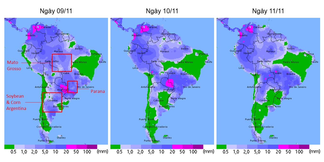 [Thời tiết] Thời tiết tại miền nam Brazil sẽ có mưa lớn trong những ngày tới
